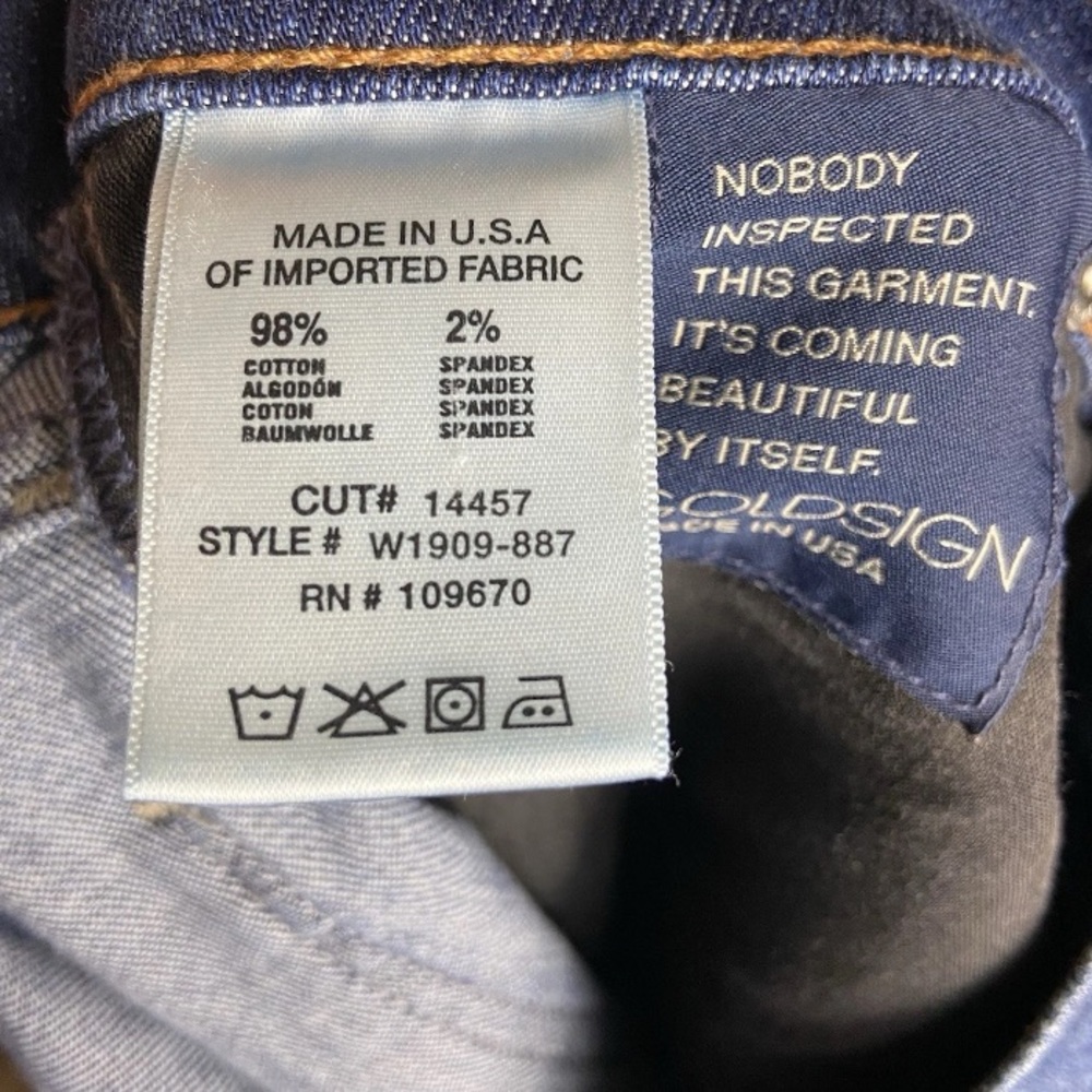 Goldsign His Jeans Women’s Size 28 Relaxed Fit Distressed / Vintage Look - Picture 4 of 4